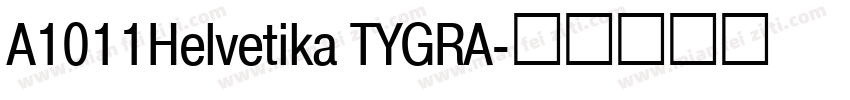 A1011Helvetika TYGRA字体转换
